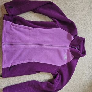 The North Face Magenta and Plum Fleece Jacket